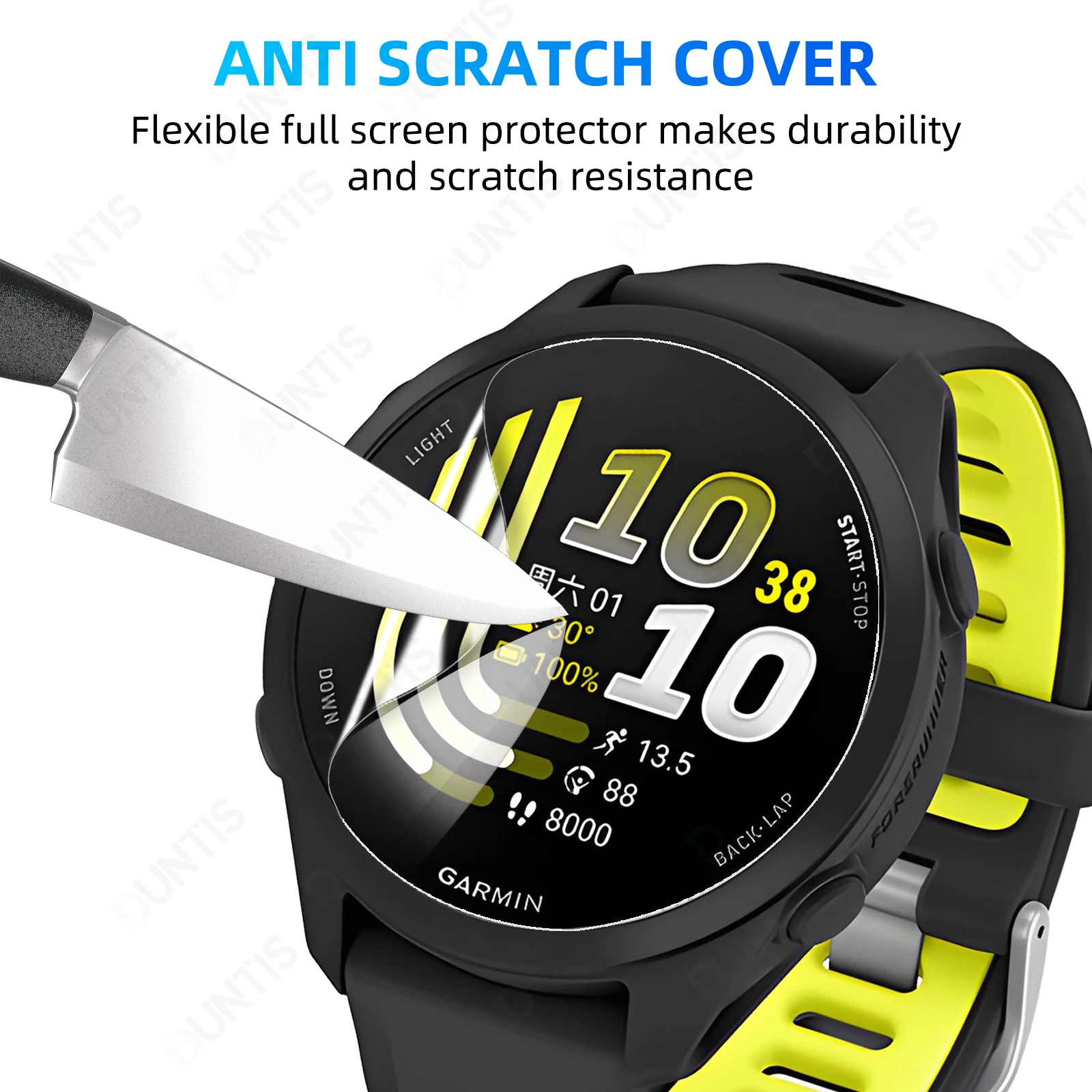 Garmin Forerunner 70/170용 3D 화면 보호기 유연한 하이드로겔 HD 투명 풀 커버리지 보호 필름 액세서리(유리가 아님)