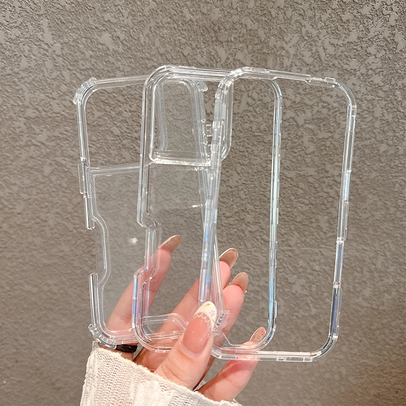 รูปสินค้า เคสกันกระแทก 3 ชั้น ใส สำหรับ iPhone