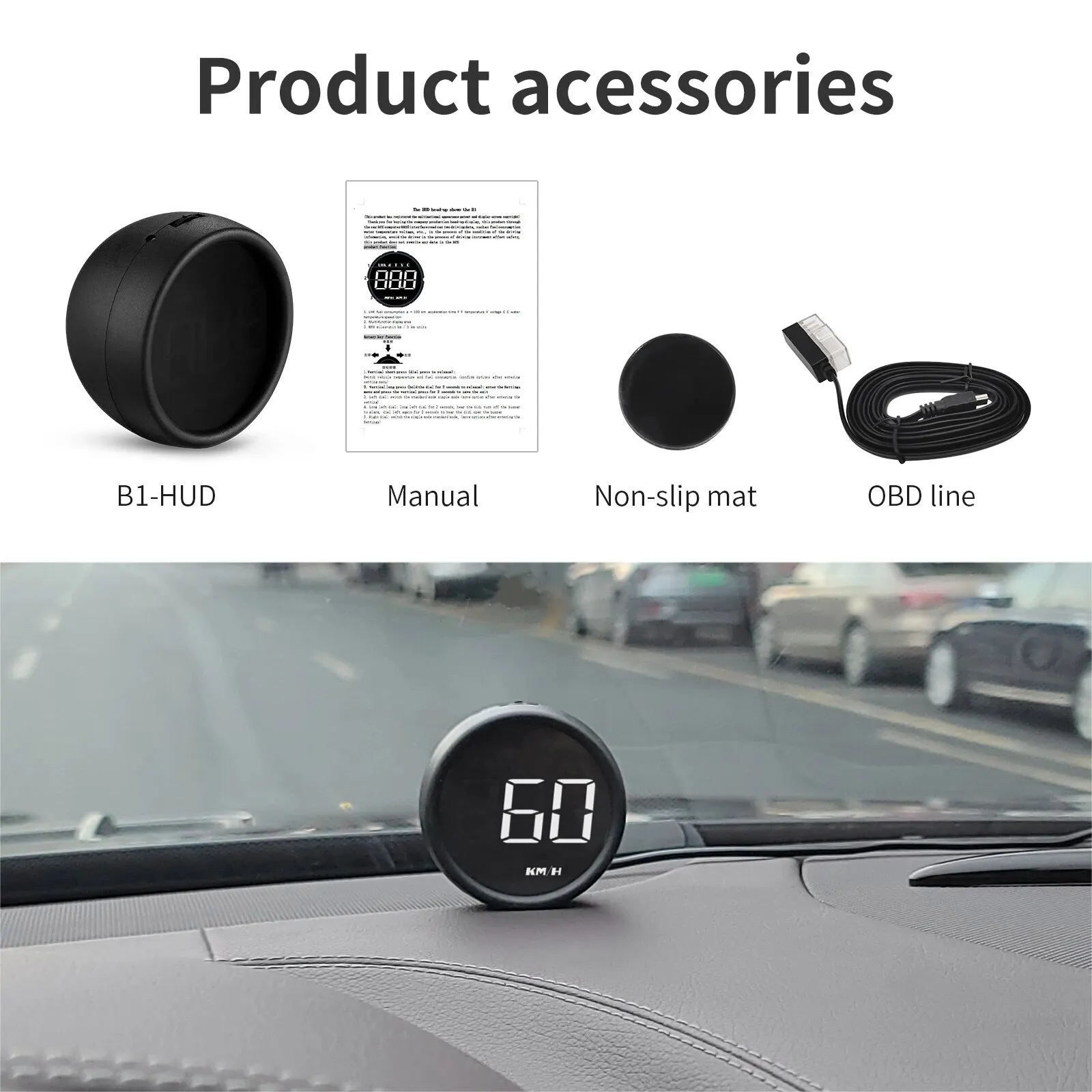   ÷ OBD2 HUD ӵ ڵ  ˶, EOBD ڵ  Һ Ʈ 跮  , AD B1