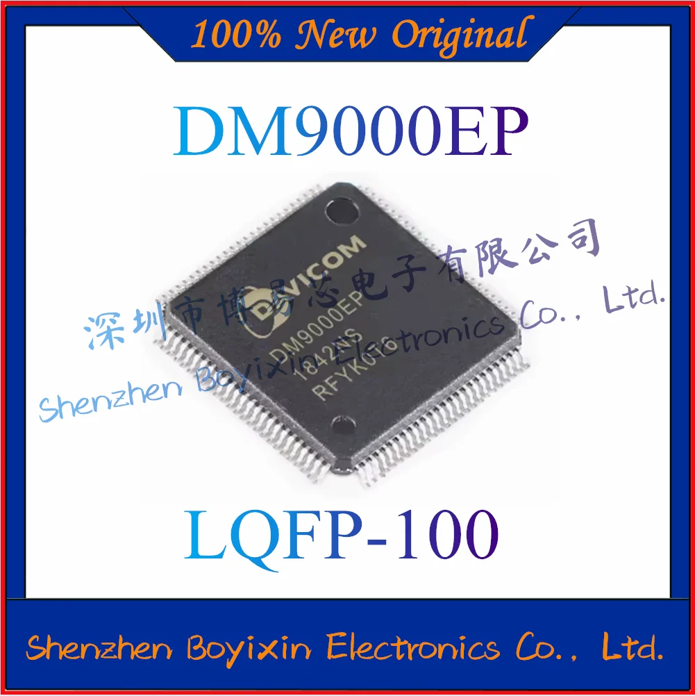 

100% New Original DM9000EP Package LQFP-100 New Original Genuine Ethernet IC Chip