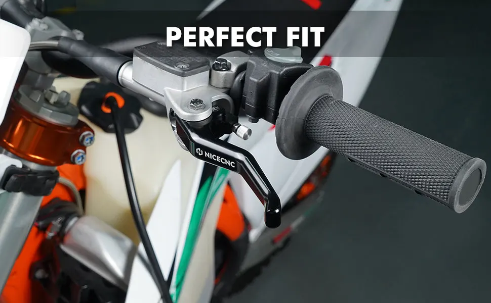 NICECNC Kurze Brems- und Kupplungshebel für KTM EXC 300 EXCF 350 SX 125 SXF 450 XCW 500 XCF 250 XC-W 300 SX-F 250 XC 300 2014-2023 – Detail 13