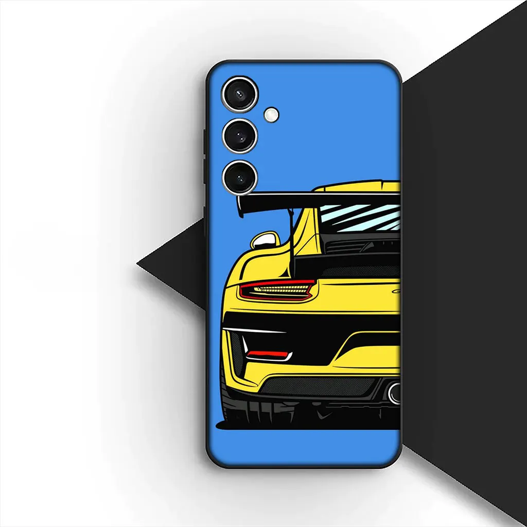 Supercar Cartoon Taillights Soft Phone Case