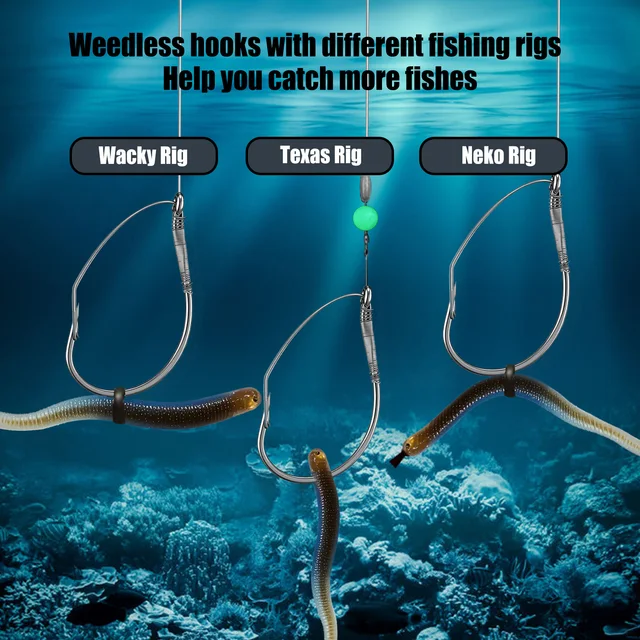 Neko Rig Best Hooks For Wacky Rig 9KM 25Pcs Wacky Rig Hooks Drop