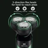 Electric Shaver LCD Digital Display Three-head Floating 4 In 1 Razor Rechargeable Smart Razor Waterproof Shaver Type-C charge 5