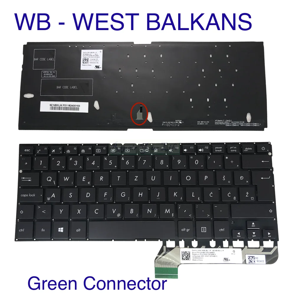 espanhol, teclado latino, N580, IT, GK, HU,