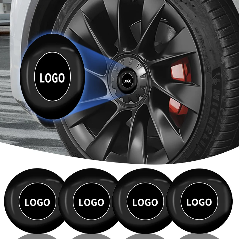 4Pcs 56Mm Car Tire Wheel Center Hub Cap Badge Sticker Per Bmw Mercedes Benz Audi Subaru Jeep Hyundai Renault Seat Kia Suzuki