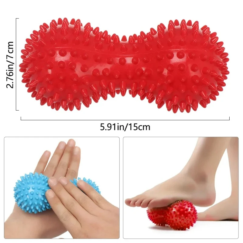Peanut Massage Ball Deep Tissue Massage for Back Neck Shoulder Spine Legs Hips Trigger Point Muscle Relaxer