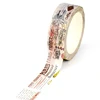 NEW 1PC 10M Decorative Vintage Stamp Postcard Coffee Trees Washi Tape DIY Journaling Adhesive Masking Tape Stationery Supplies 1