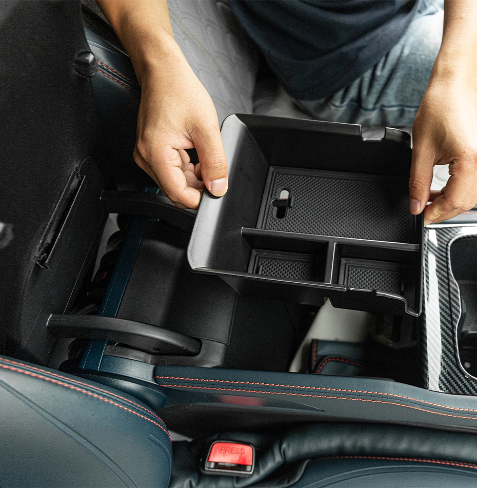 Upgraded Center Console Storage Box Thickened For BYD Atto 3 Yuan Plus 2022 2023 Armrest Box Storage ABS Tray Atto3 Accessories