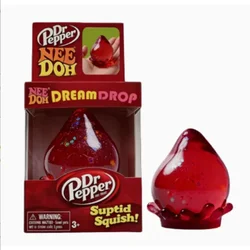 Translucent Red Squishy Stress Relief Cube - BPA - Free Fidget Toy (C)