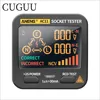CUGUU Smart Socket Tester Digital AC Voltage Tester Ground Zero Electric Circuit Detector Line Plug Polarity Phase Pro EU/US/UK 1