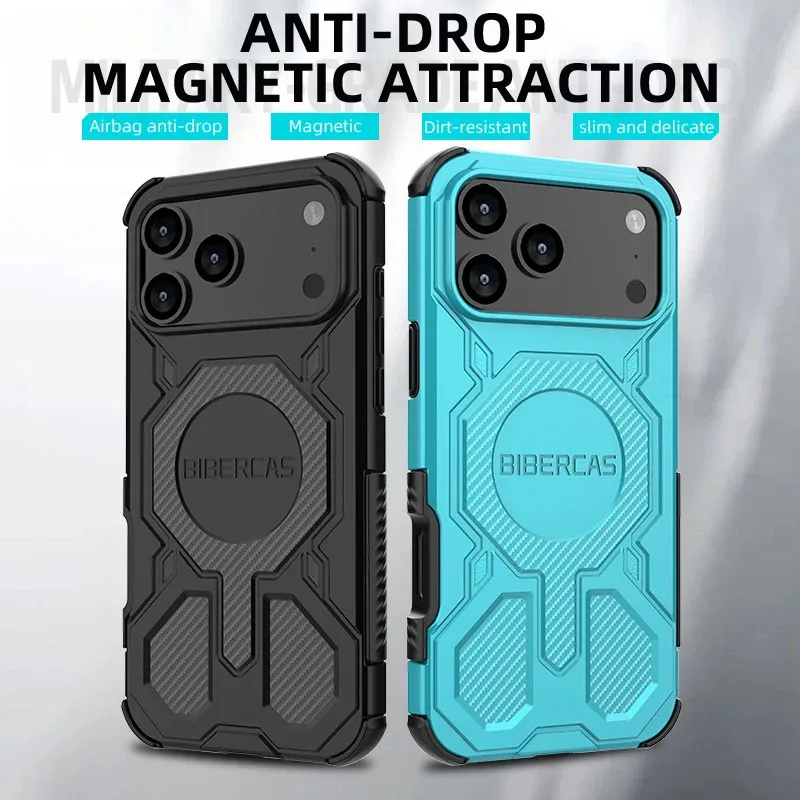 Ultimate Heavy Duty Armor Magnetic Shockproof Case - Premium Protection Cover with Magsafe Compatibility