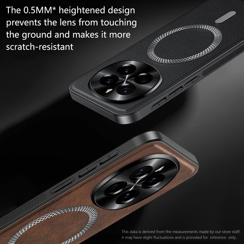 Leather Full-Cover Magnetic Waterproof Shockproof Fingerprint Phone Case
