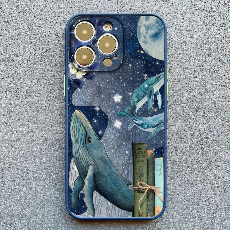 Space Ocean Whale Shark Shockproof Phone Case
