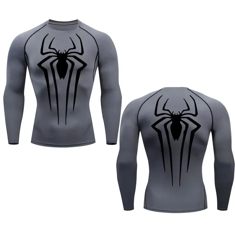 

Compression Shirt Men's Running T-Shirt Long Sleeve Sun Protection Second Skin Fitness Top Quick Dry Workout Bodybuilding T-Shir