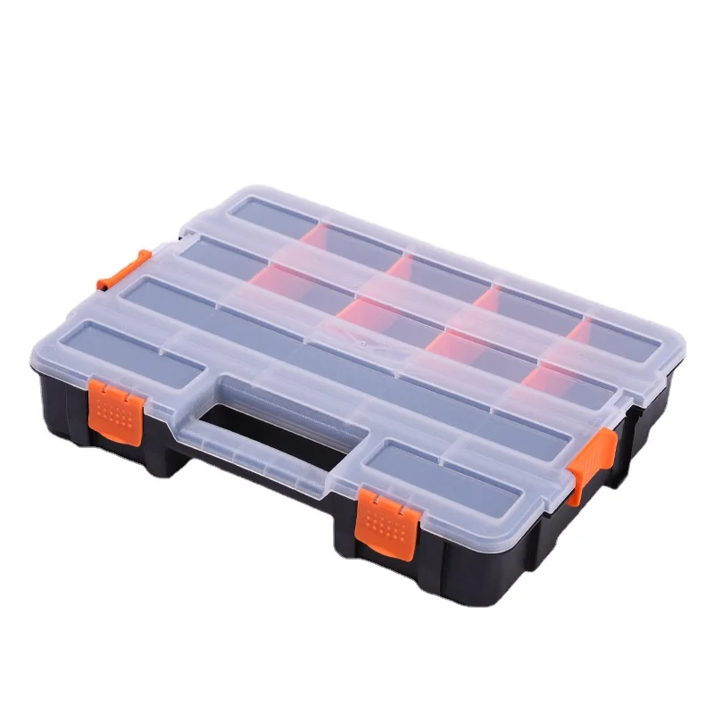 Tool Storage Box Parts Storage Box Plastic Storage Organizer Box For Overlapping Screw Electronic Component Storage Classification