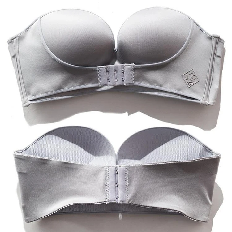 Women Strapless Push Up Bra Front Open Closure Bra Invisible Bra Underwear  1/2 Cup Seamless No Deformation, स्ट्रैप्लेस ब्रा - GM Enterprises,  Kayamkulam