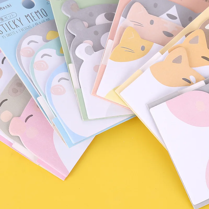 Adhesive Kawaii Animals Pig Sticky Notes 1-6 pcs