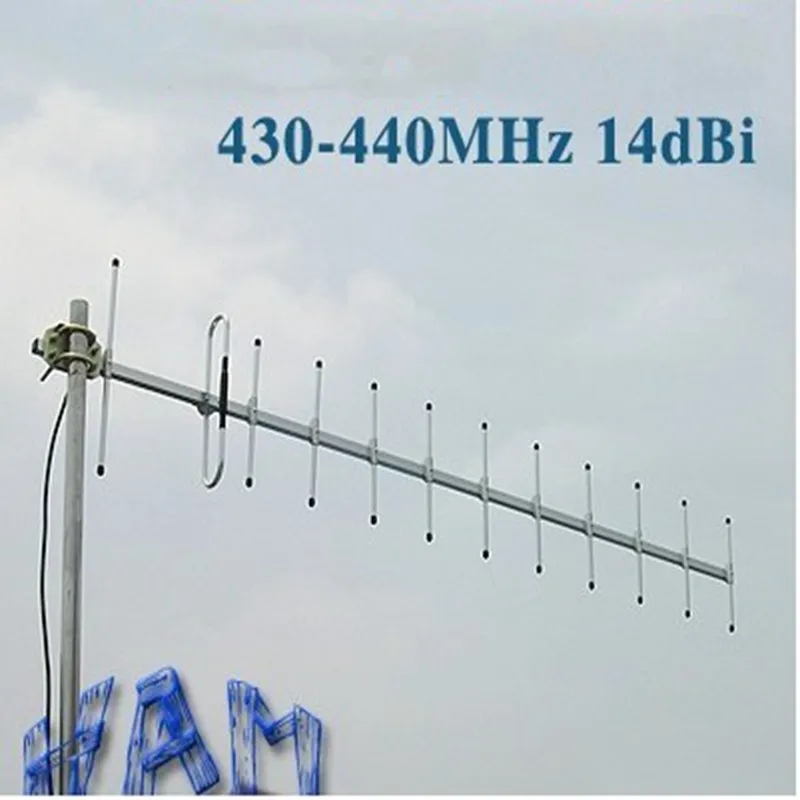 Ham Radio 435m High Gain Yagi Antenna 10elements 400470mhz Repeater