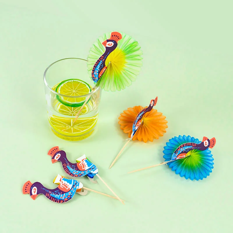 Holibanna Bastoncini per Bevande A Forma di Ombrello Mini 100 Pezzi Ombrelli per Cocktail Hawaiani Stuzzicadenti per Cocktail Decorazioni per Feste