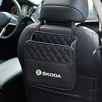 Organizer per schienale per seggiolino auto sospeso Borsa portaoggetti per sedile posteriore automatico per Skoda Octavia Rapid Fabia 1 2 VII S Kodiaq Kamiq Scala Superb VRS