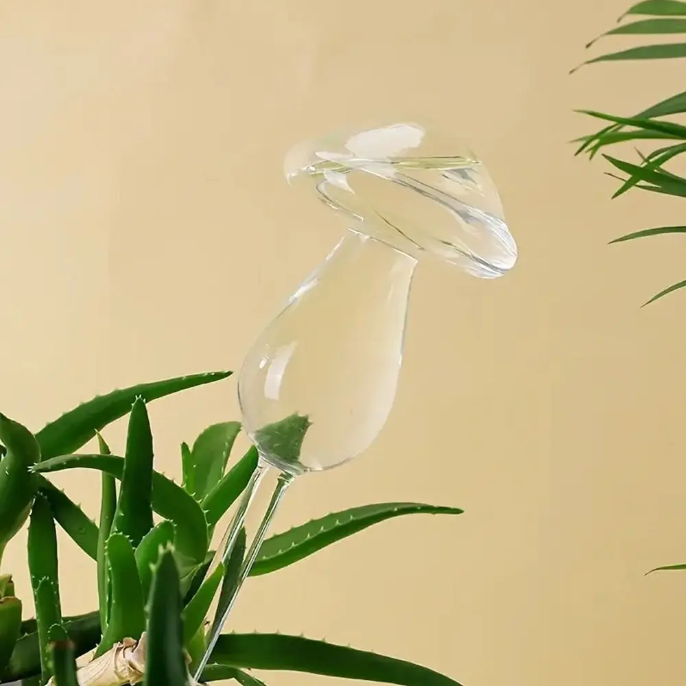 Glass Plant Watering Glass Globes Mushroom Shape Self Watering Drip Irrigation System Rainbow Glass Plant Watering Glass Globes Mushroom Shape Self Watering Drip Irrigation System Rainbow
