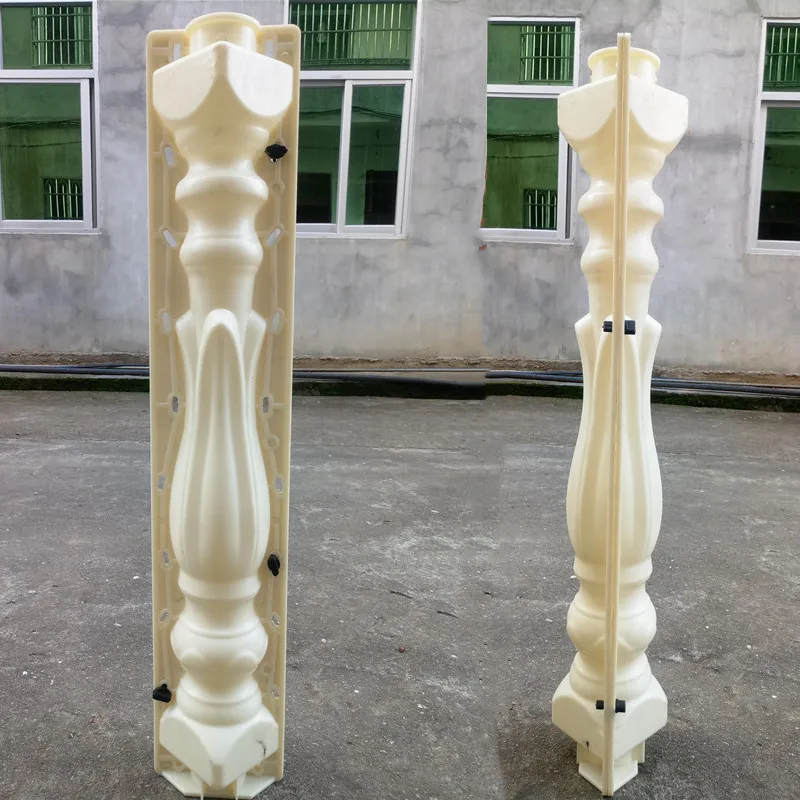 Precast Concrete Balustrade Post Mould, Durable Cement Plaster, Fence Columns Moulding for Outdoors Balcony, 60cm/ 23.62in