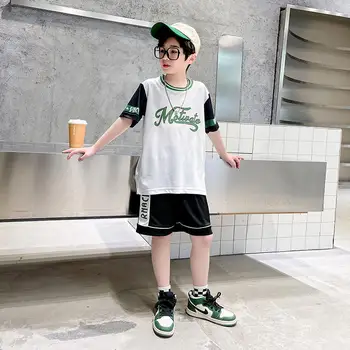 Kids Basketball Jersey Suits Quick-drying Fashionable Children Team Training Uniform Boy and Girls Shirt Sportswear Clothings 1