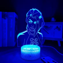 

Game LOL League of Legends Runaway Loli JINX Anime Night Light Bedroom Decoration Kawaii Game Room Decoration Light