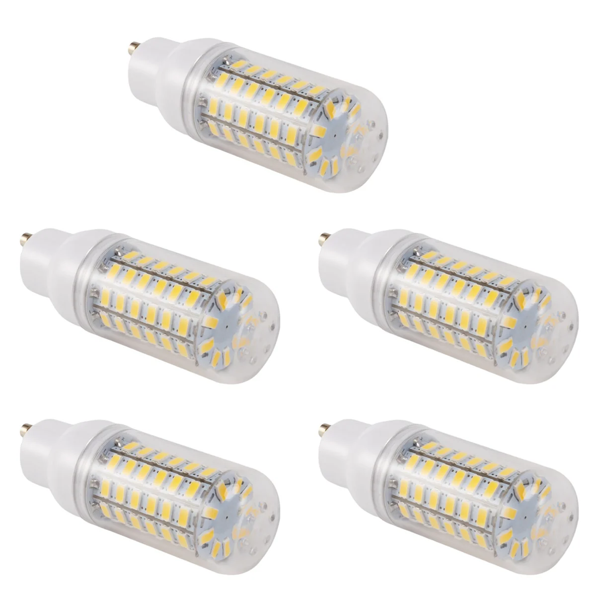 BAAU 5X GU10 10W 5730 SMD 69 LED Bulbs LED Corn Light Lamp Energy Saving 360 Degree 200-240V White