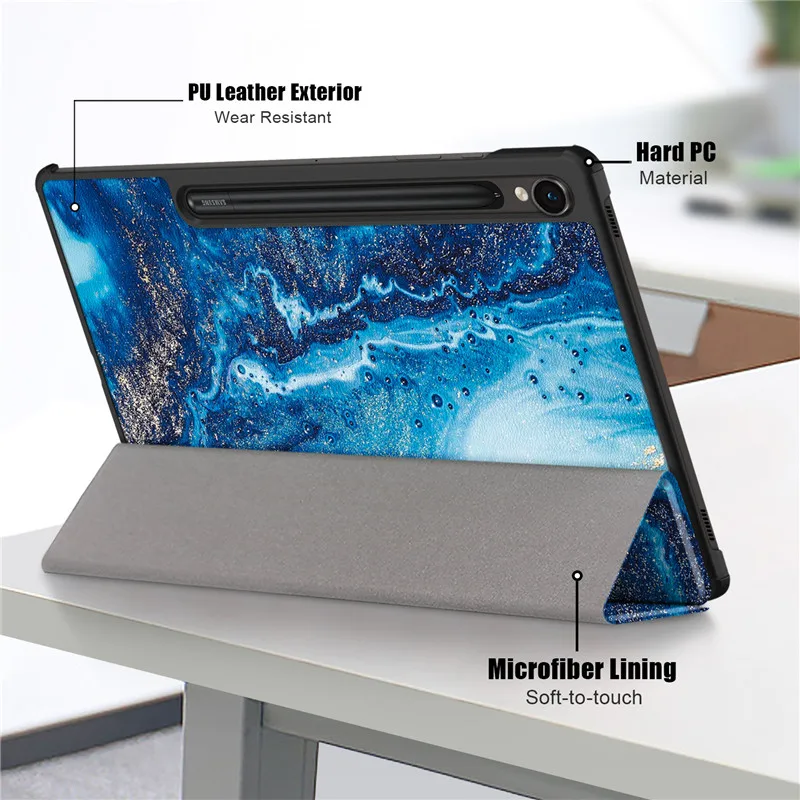 Leather Painted Folding Smart Cover for 10.9 Tablet - Enhanced Protection Case