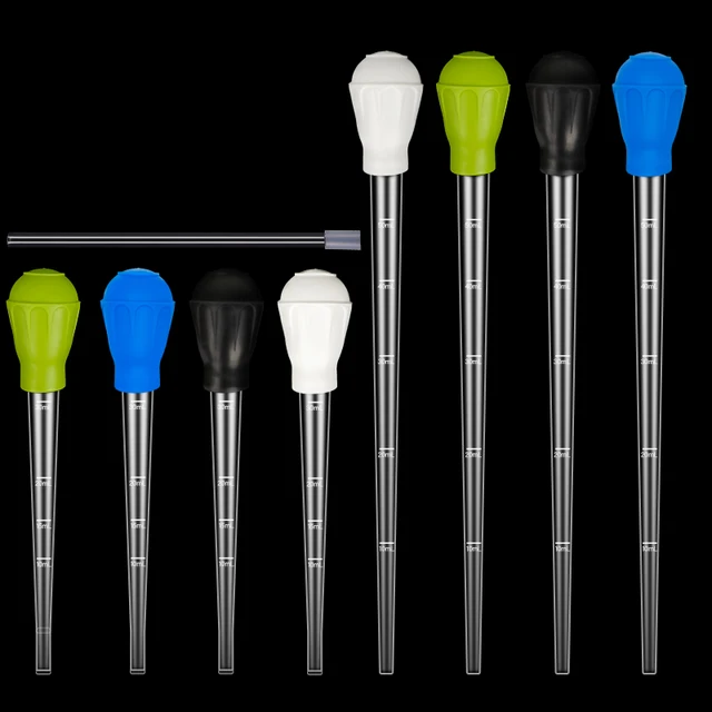 Manual Aquarium Gravel Cleaning Straw Fish Tank Water Changer Aquarium Clean Pipette Dropper Waste Remover with Extension Tube 2
