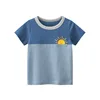 2022 Children Boys T-shirts Summer Baby Girls Tops Clothes 2-8Y Kids Boy Short Sleeve T shirt Outfit Toddler Cotton Cartoon Tees 5
