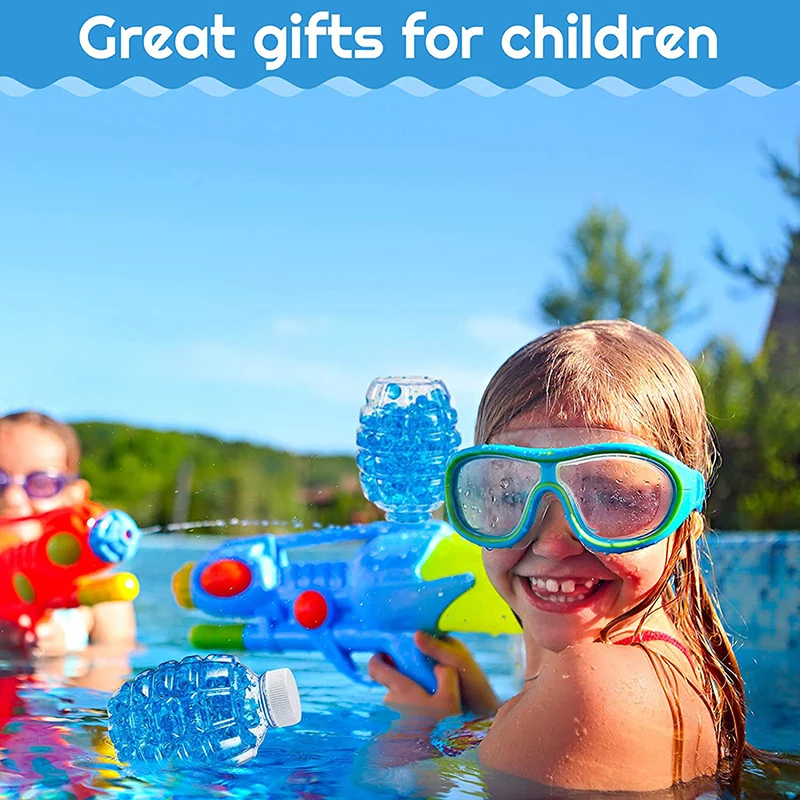 KUBDPQOR Palline di Acqua Gel per Piante - Miste Perle d'Acqua Gel Trasparenti - Ideale per Vasi Acqua, Orbeez e Più