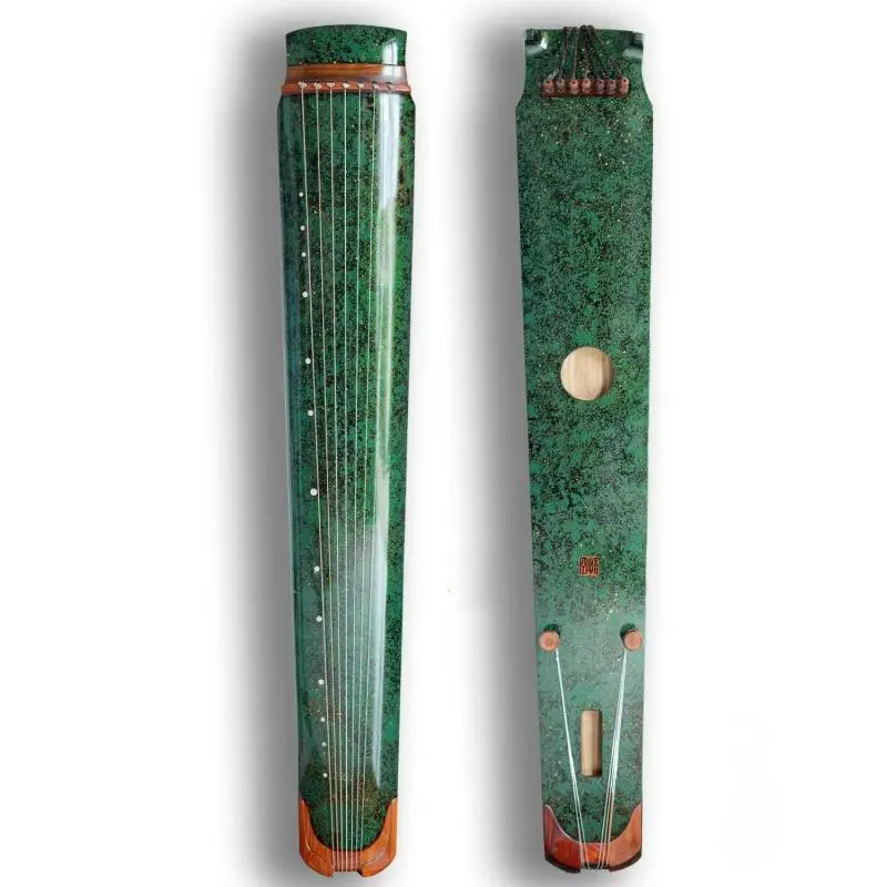 

1Pc Chinese Traditional Classical Guqin Green Pure Handmade Guqin Stage Performance Professional String Musical Instrument