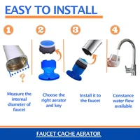 8ชิ้นก๊อกน้ำ16.2-23.5มม. เติมอากาศสำหรับก๊อกน้ำเครื่องเติมอากาศก๊อกน้ำก๊อกน้ำประหยัดน้ำที่กรองด้วยประแจ4ขนาด 5