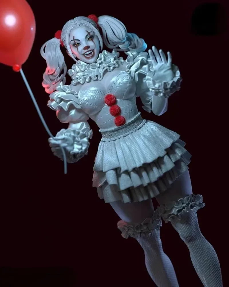 Kit de modelo de figura de resina em escala 1/24, pennywise