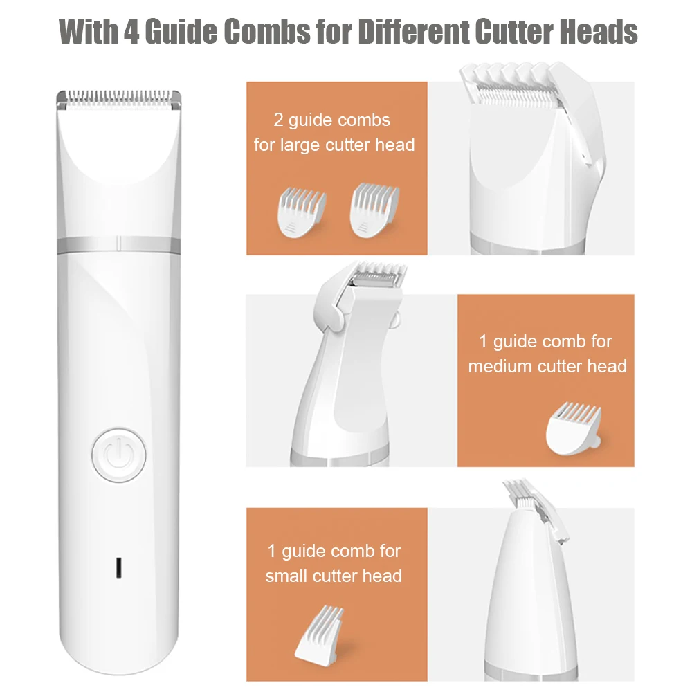 Pet clipper multi-functional wireless low noise for dogs cats rabbits grooming haircut machine