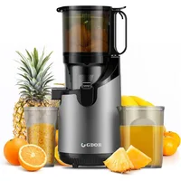 Large feed trough 5.3 inch chewing juicer, GDOR self feeding cold press juicer with 250W motor for easy cleaning 1