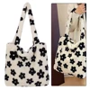 Women Fluffy Shoulder Bag Zipper Faux Fur Handbag Y2K Satchel Hobo Bag Plush Underarm Fuzzy Tote Handbag Commuting Bag