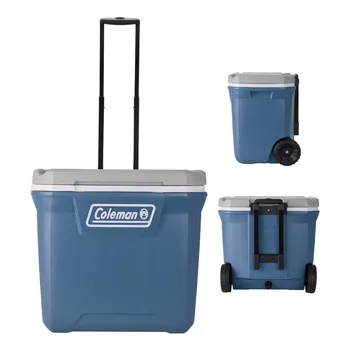 60QT Ice Chest Rolling Cooler 1