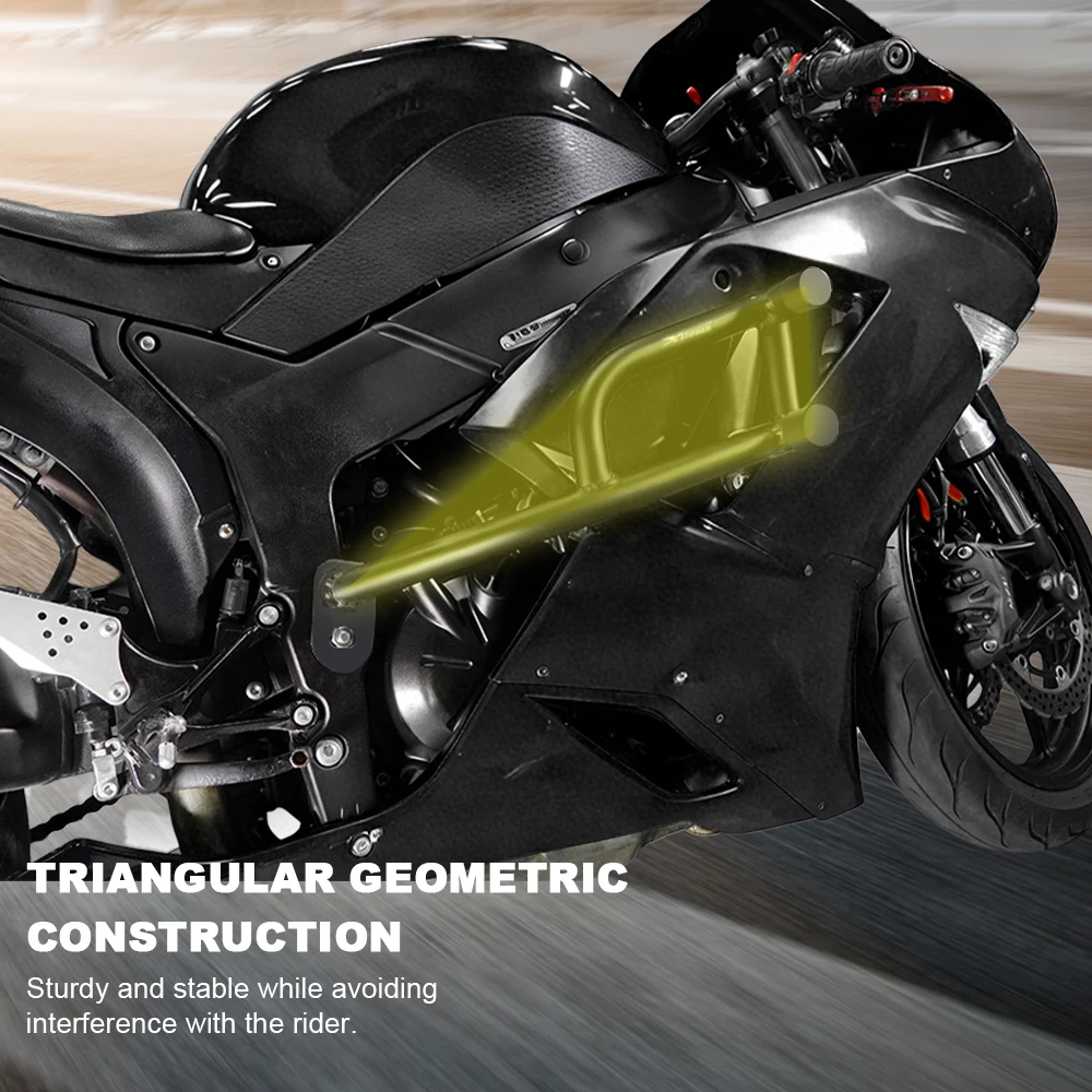오토바이 스틸 스턴트 케이지 크래시 케이지 엔진 가드 하이웨이 바 프로텍터 레이스 레일 ZX-6R ZX6R ZX 6R 2007-2008 가와사키용