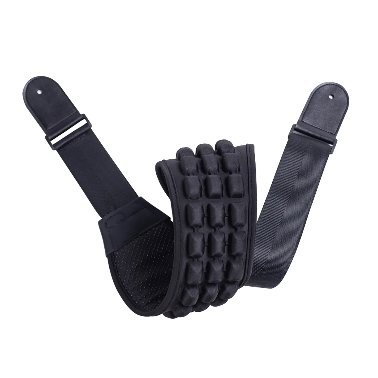 

3D Sponge Guitar Strap Belt Adjustable Filling Electric Guitar Strap Bass Belt air cushion Non Slip Wide Shoulder Padded Straps