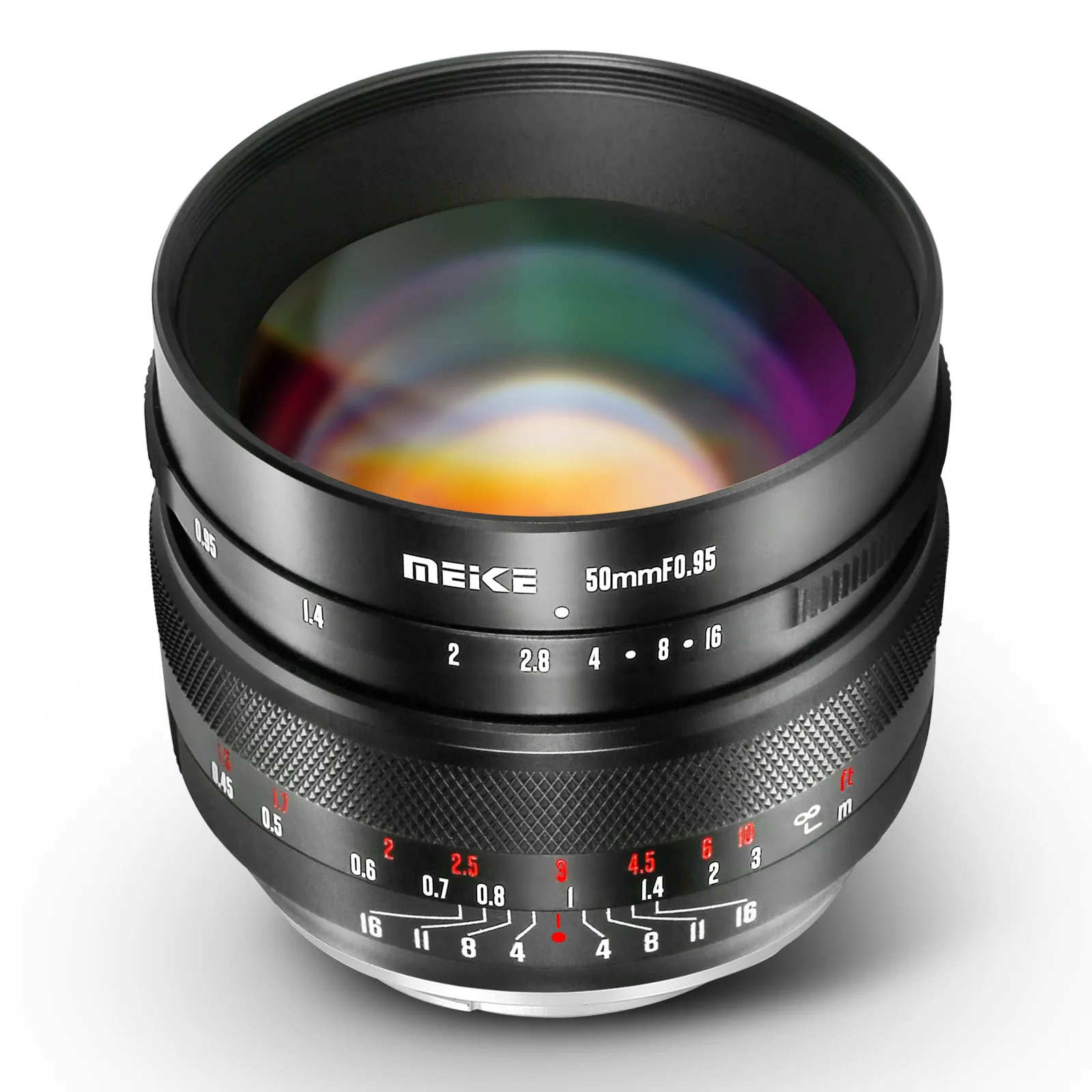 Meike 50Mm F0.95 Aps-C Obiettivo Di Messa A Fuoco Manuale E/ X/M43/ Efm/ Z Obiettivo Di Montaggio Compatibile Con Sony E/Fuji X/M43/Canon Rf Mount