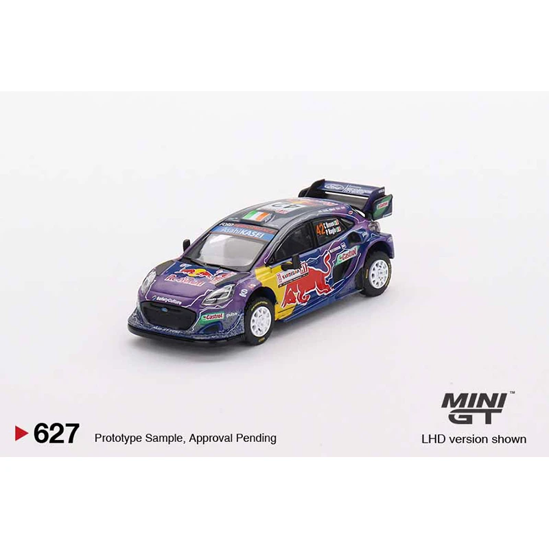 MINIGT 627 In Stock 1:64 Fiesta Rally WRT 2022 M Sport Diecast Car Model Toys 2