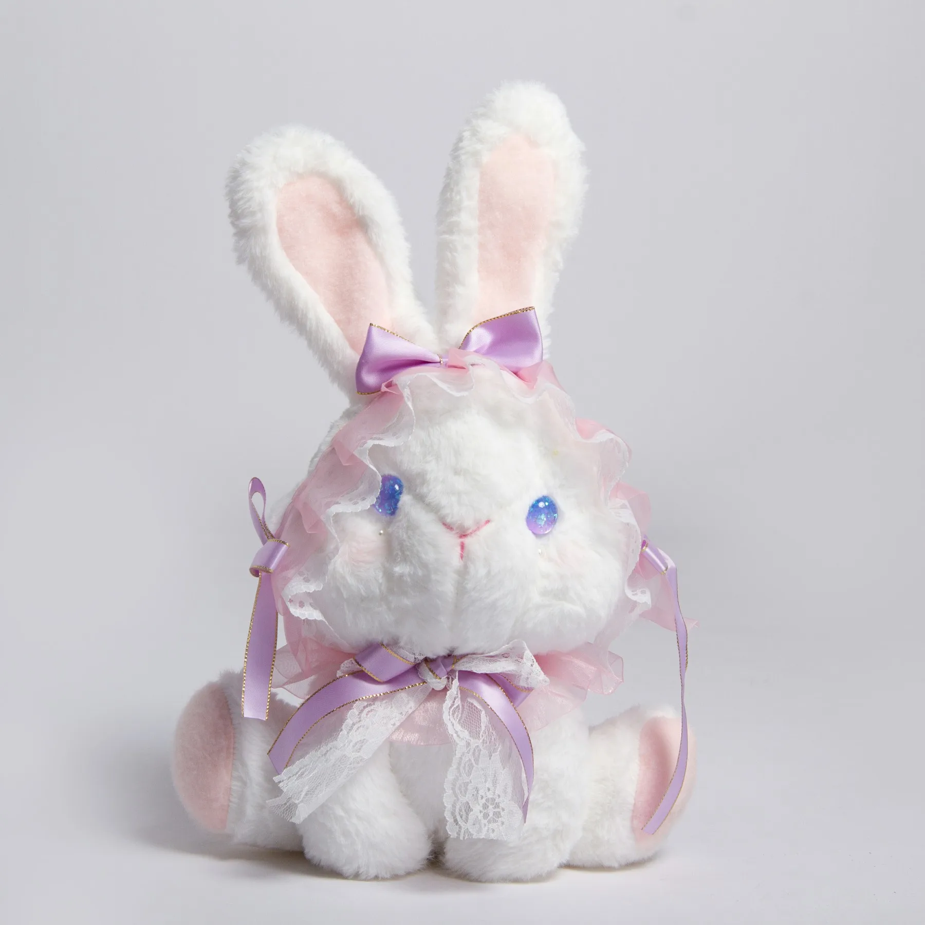 

Doki Lolita Aslant Lolita Presents JK Cute Bunny Package Harajuku Bowknot Lace Rabbit Bag 2023 NEW