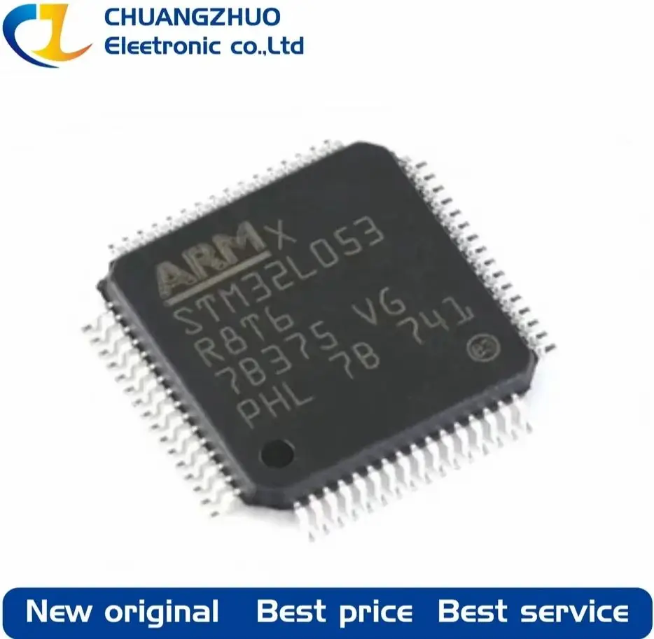 

1Pcs New original STM32L053R8T6 64KB ARM-MSeries 8KB 32MHz FLASH 51 LQFP-64(10x10) Microcontroller Units