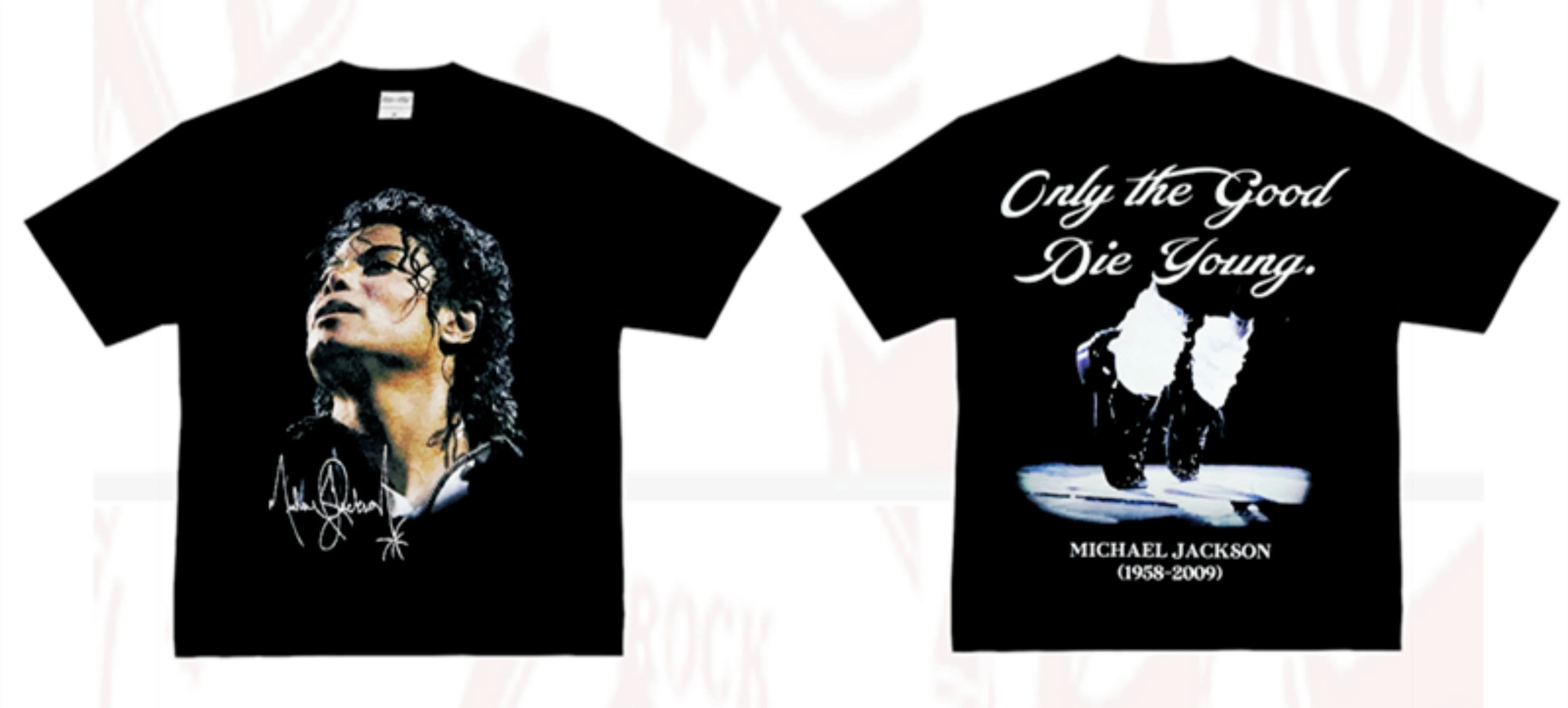 Michael Jackson MJ the King of Rock Retro Short Sleeve Men Women Summer Tshirt Kid Adults Children Parent Child Cotton T Shirt
