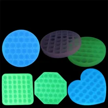 

Freeshipping Popits Glow in The Dark Push Pop Its Bubble Fidget Toys Luminous Sensory Popper Anxiety Relieve Stress Popits Toy