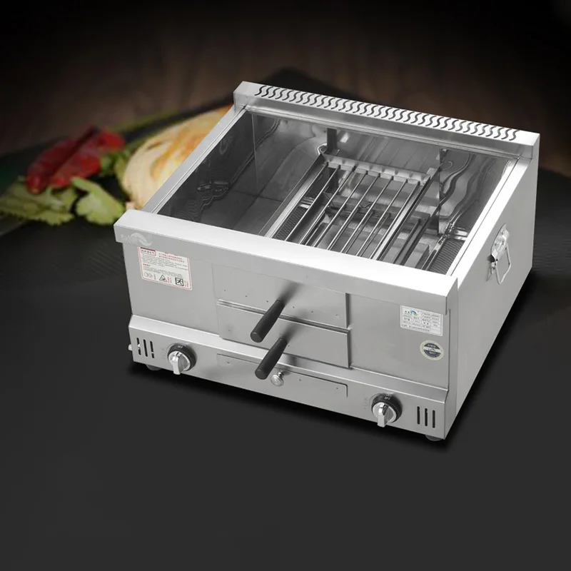 Commercial Gas Grill LPG Griddles Stainless Steel Flat Pan Pancake Maker Grilled Squid Cooking Teppanyaki Dorayaki Machine 4